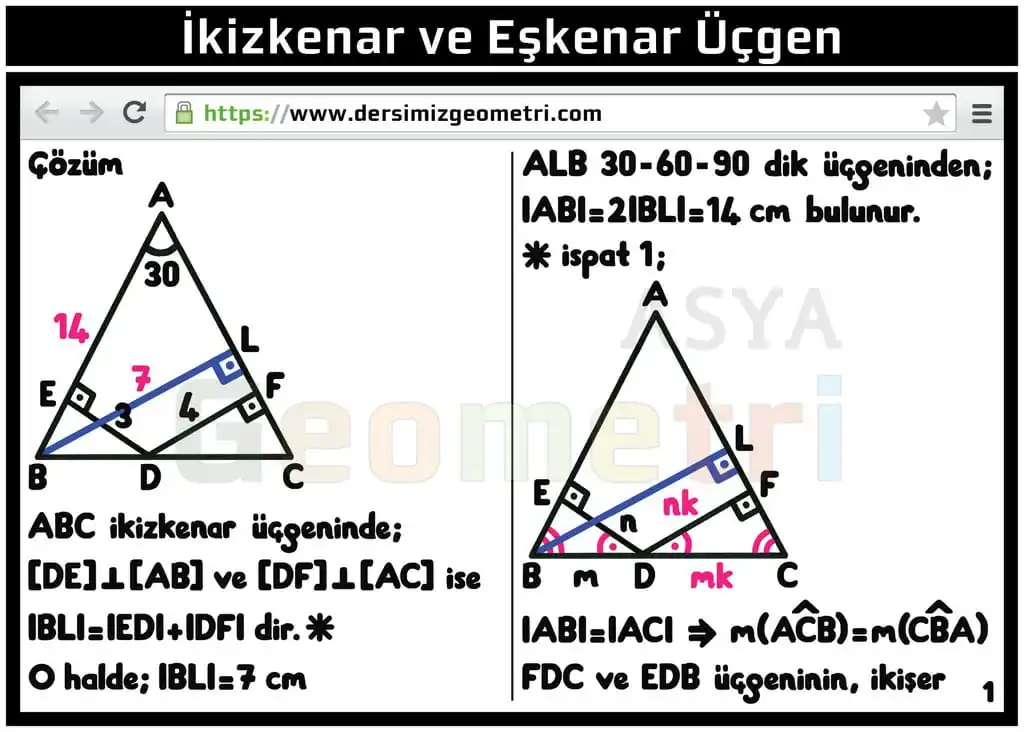 isosceles triangles