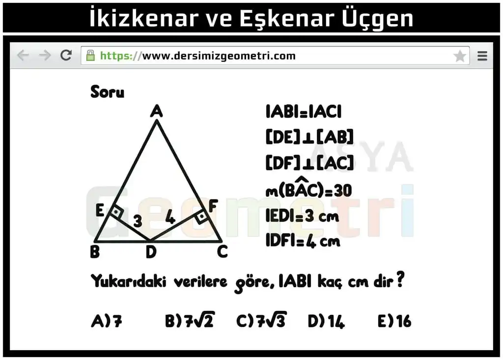 isosceles triangles