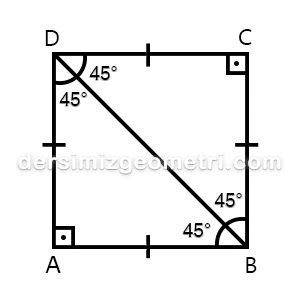 isosceles right triangles