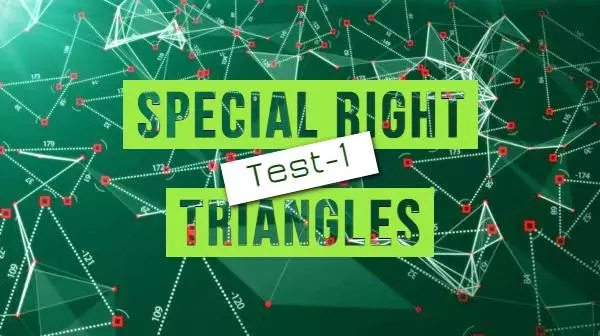 special right triangles test-1